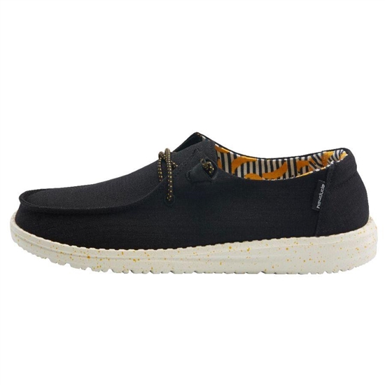 Slip Ons Hey Dude Wendy Stretch Femme Noir | FJSKXO-635