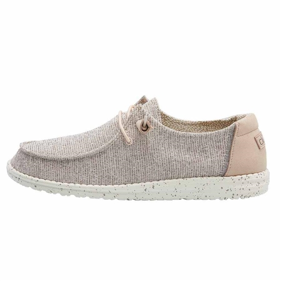 Slip Ons Hey Dude Wendy Stretch Femme Rose | JBXNFW-045