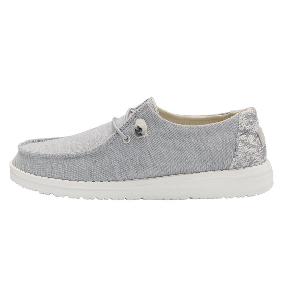 Slip Ons Hey Dude Wendy Stretch Fleece Femme Grise | VYOGRB-652