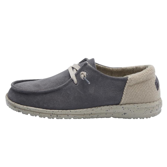 Slip Ons Hey Dude Wendy Suede Femme Grise Foncé | JEYBOI-982