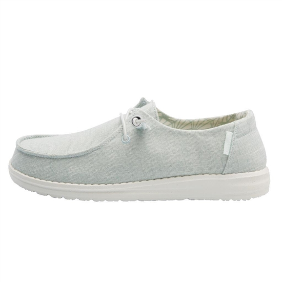 Slip Ons Hey Dude Wendy Tela Sparkling Femme Menthe | LYTFQN-143