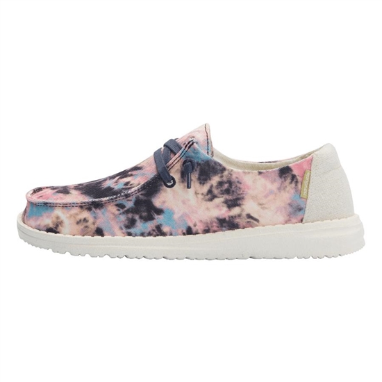 Slip Ons Hey Dude Wendy Tie Dye Femme Rose Bleu Marine | CRMYEZ-961