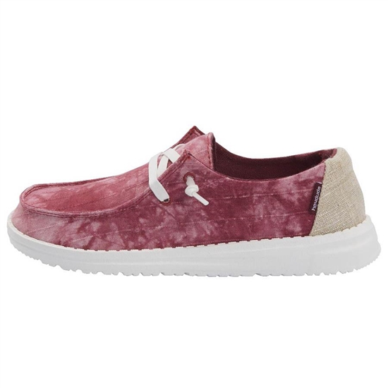 Slip Ons Hey Dude Wendy Tie Dye Femme Rouge | SKGAHQ-074