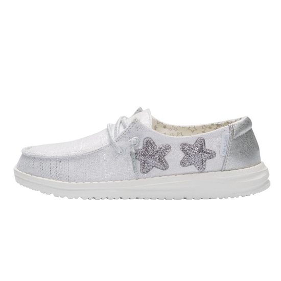 Slip Ons Hey Dude Wendy Youth Argent | EAHQYN-620
