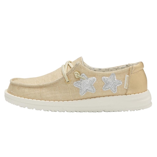 Slip Ons Hey Dude Wendy Youth Doré | AGCMZB-917