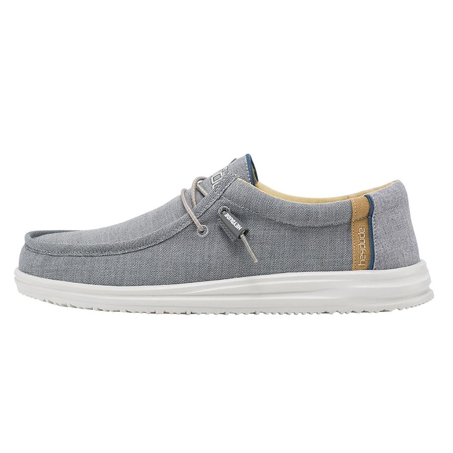 Chaussures Casual Hey Dude Wally Free Homme Ash | FQOYWA-861