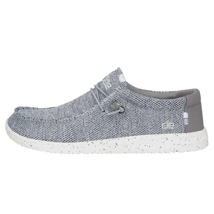 Chaussures Casual Hey Dude Wally Free Homme Grise Clair | OGSMKU-385